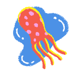 Spot illustration of a Jellyfish